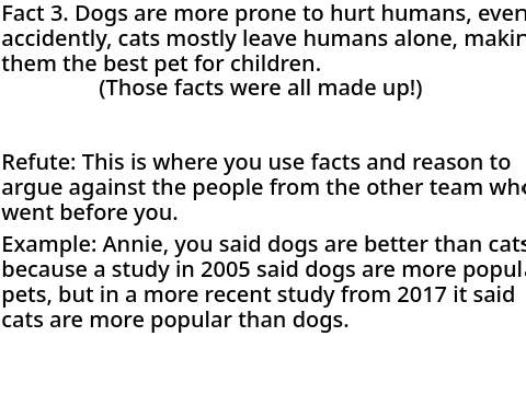 How to Form a Proper Argument