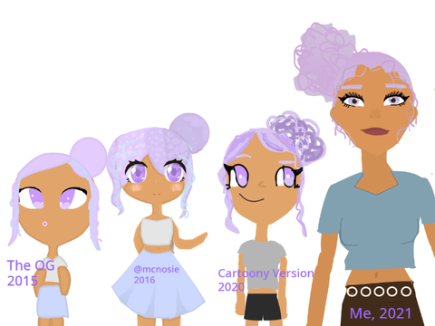 the different versions of poppy, my OC