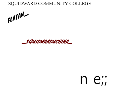Squidward Community College remix