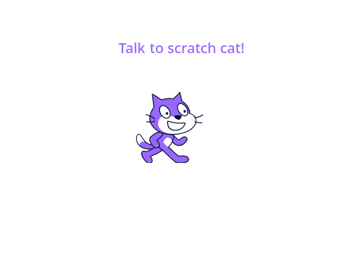 Talk To Scratch Cat