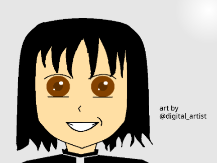 Anime Girl with Black Hair