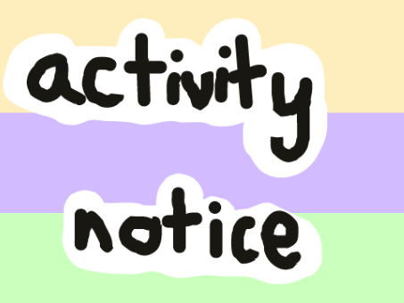✐ activity notice