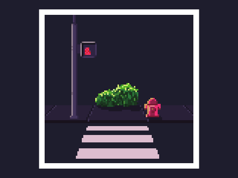 Across the street