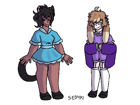 two ocs i drew at 2am