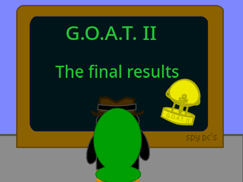  G.O.A.T. II The final results