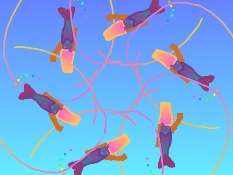 do synchronised swimming with mermaids!