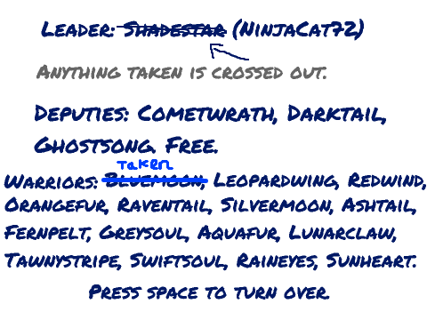 ScratchClan sign ups!