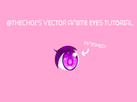  Vector Anime eyes tutorial ベクターアートチュートリアル