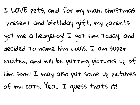 Louis the Hedgehog! A Little Something #1