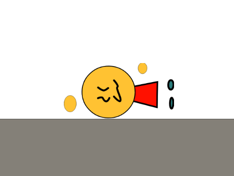 me falling over
