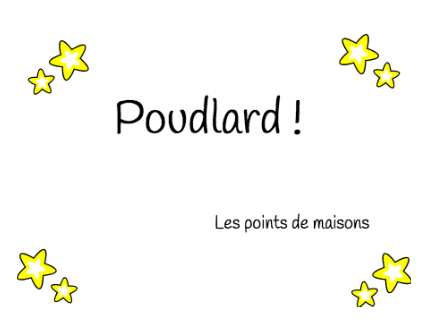 Points de maisons (studio "Poudlard !")