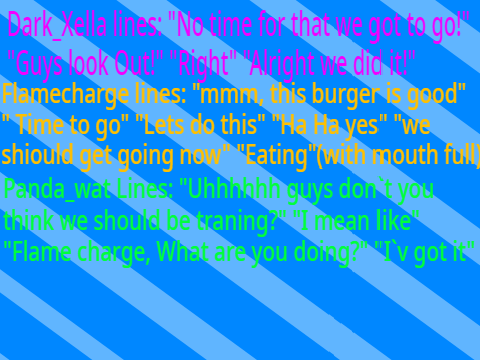 Lines for first episode of The Scratch Avengers