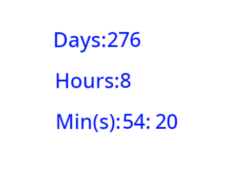 birthday countdown