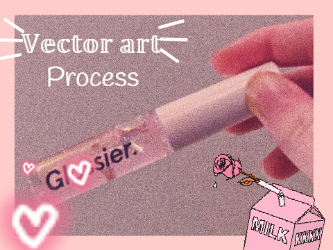 ☾ vector art process