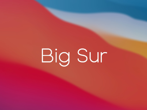  Mac OS big sur 