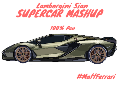 Supercar mashup: Lamborgini Sian FKP 37