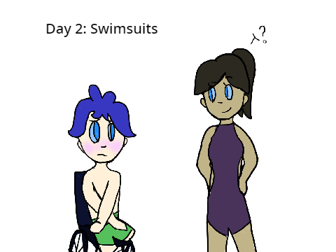 40 Day OC Challenge: Day 2 || Swimsuits
