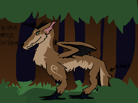 wolf dragon crow