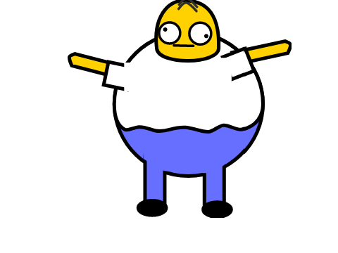 I drew homer simpson
