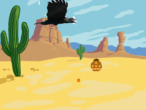 thirsty crow