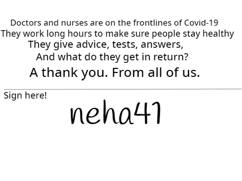 To all healthcare workers, thank you. remix