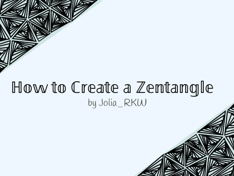 How to Create a Zentangle