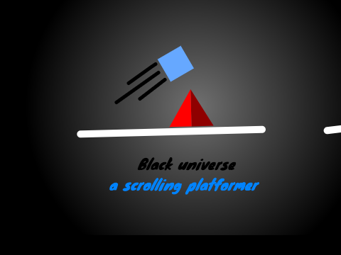 Black universe a scrolling platformer