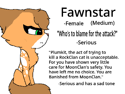 Tempestpool's Blood auditions Fawnstar