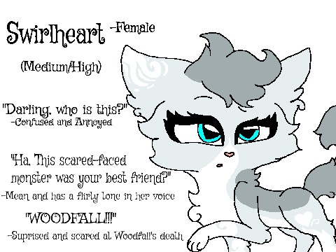 Tempestpool's Blood auditions Swirlheart