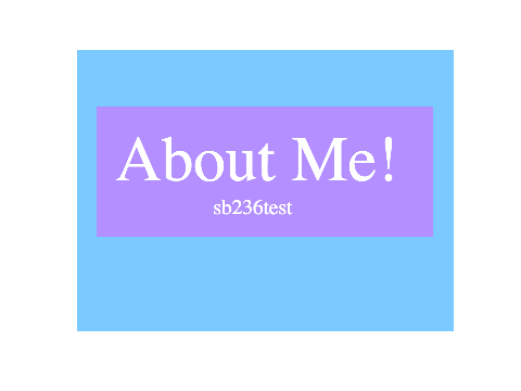 About me! (5 facts) || sb236