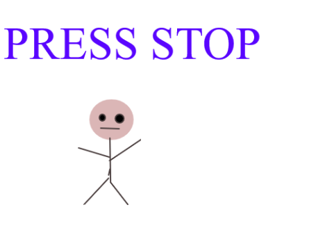 Press stop