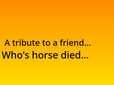 Thunder: Tribute to a lost Life