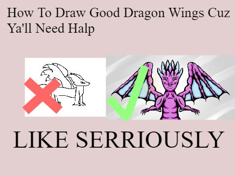 so here's how you draw dragons wings
