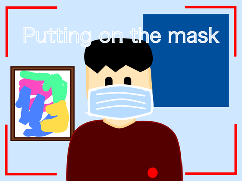 Putting on the mask #animation