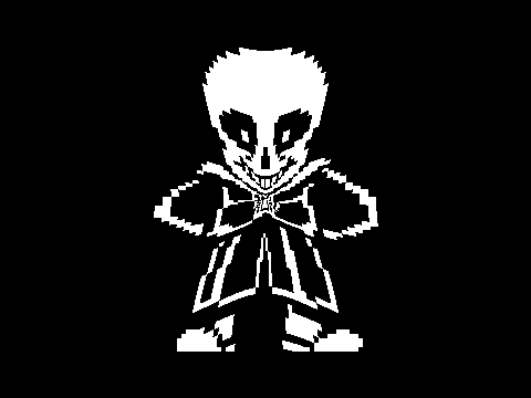 fisheye effect is nice when it's used on the sans sprite