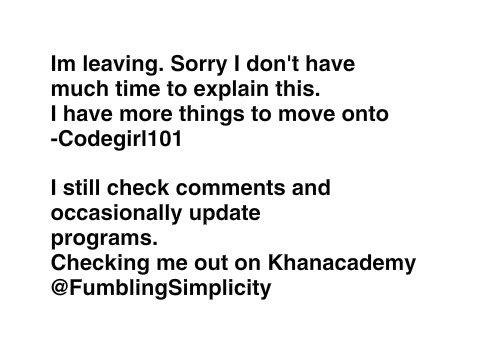 Goodbye. Buh Bye. Au Revoir.