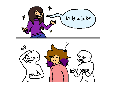 *Tells a joke* (Unfinished)