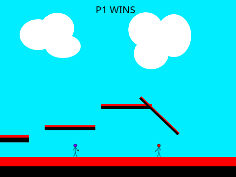 2 Player Stick man battle