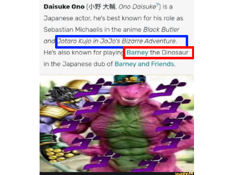 everything is a jojo reference