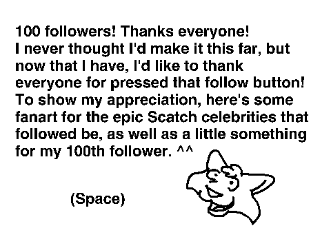100 followers!