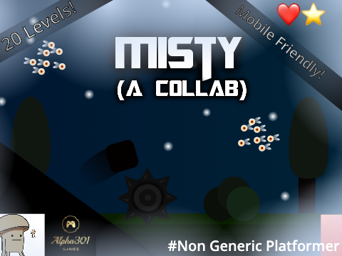 Misty (A Collab) (Platformer Clicker) #games Dark 20 Levels Mist Fun Upgrades Click Collab Misty
