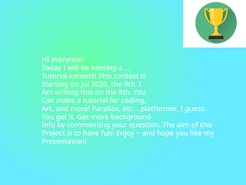 Tutorial contest!!!!