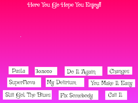 My Favorite Songs