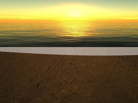 Beach Wave Simulation 