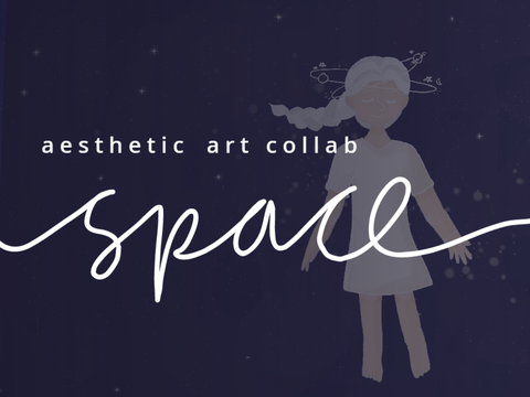 aesthetic art collab - space ˊˎ-