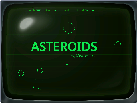 Asteroids (Monochrome CRT)
