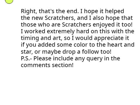 Scratch tutorial for new Scratchers!