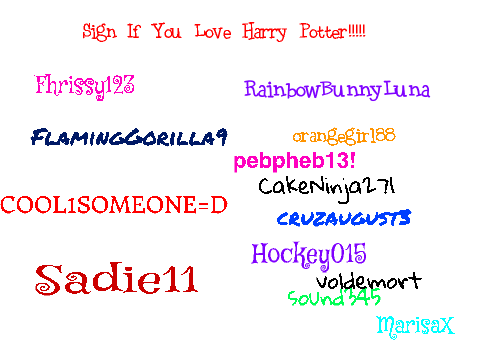 Sign If You Love Harry Potter!!!!!  weemix!!!