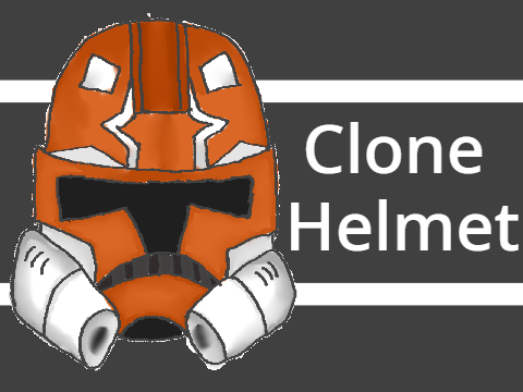 Clone Trooper Helmet Drawing Process 