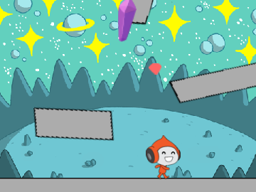 Cliff platformer/scoring game mix